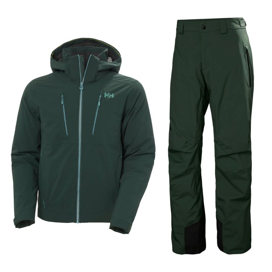 Helly Hansen Alpha 4.0 Skisæt, herre, grøn Helly Hansen Alpha 4.0 Skisæt, herre, grøn