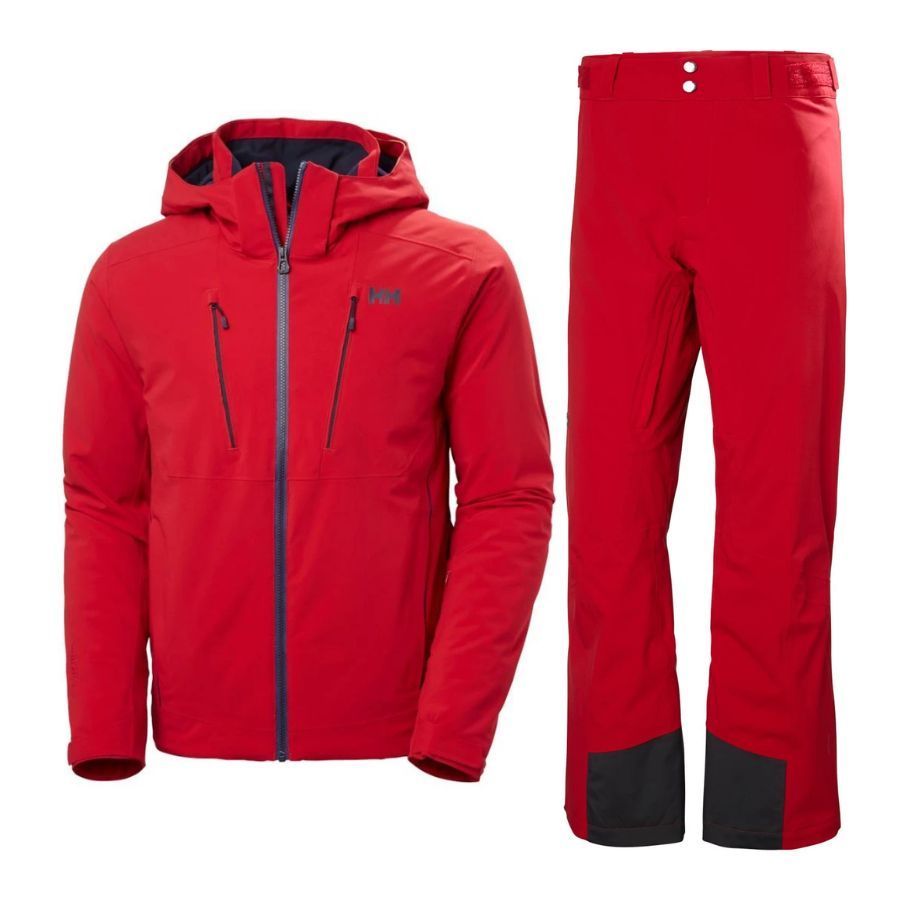 Helly Hansen Alpha 4.0 Skisæt, herre, rød Helly Hansen Alpha 4.0 Skisæt, herre, rød