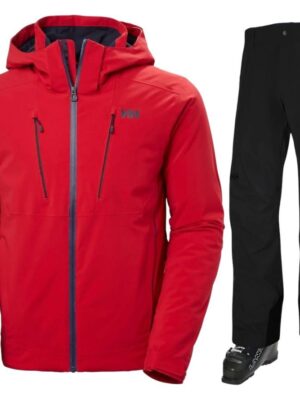 Helly Hansen Alpha 4.0/Legendary, skisæt, herre, rød/sort