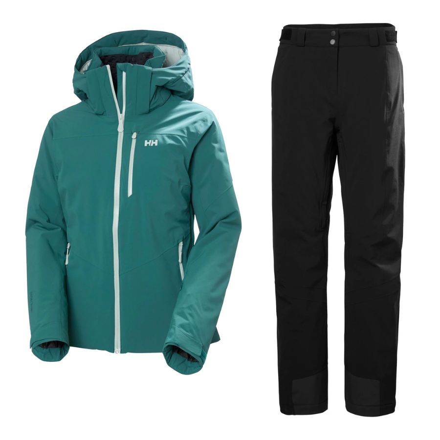 Helly Hansen Alphelia Skisæt, dame, grøn/sort Helly Hansen Alphelia Skisæt, dame, grøn/sort