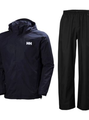 Helly Hansen Dubliner Regnsæt, herre, navy/sort