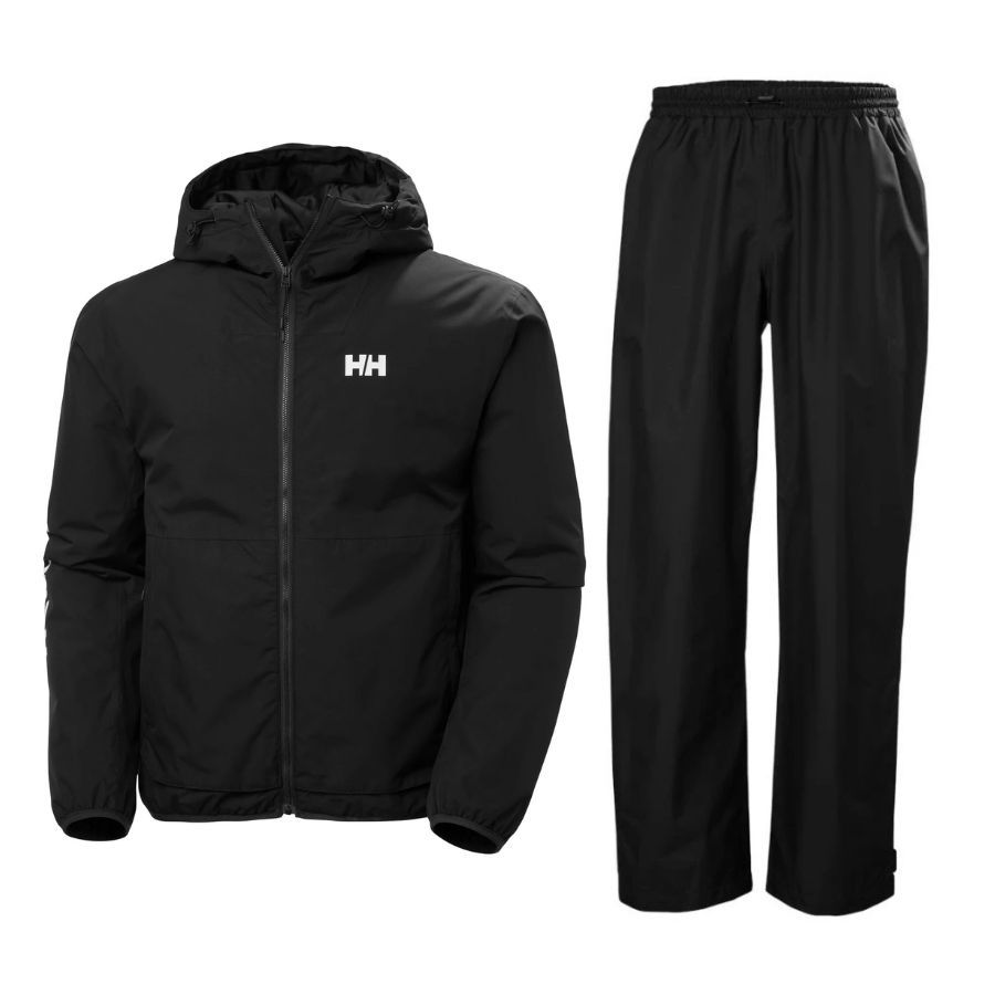 Helly Hansen Ervik Regnsæt, herre, sort Helly Hansen Ervik Regnsæt, herre, sort