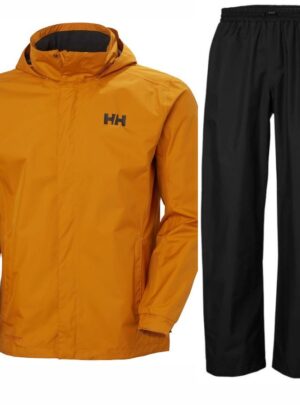 Helly Hansen HH Rain/Dubliner regnsæt, herre, sort/gul