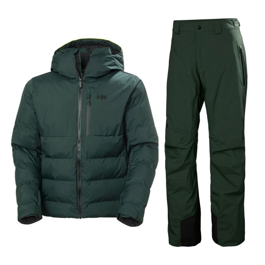 Helly Hansen Kvitfjell Race Puffy Skisæt, herre, grøn Helly Hansen Kvitfjell Race Puffy Skisæt, herre, grøn