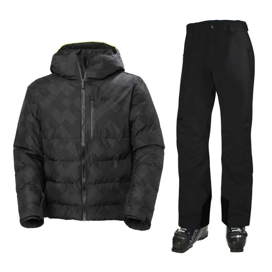 Helly Hansen Kvitfjell Race Puffy Skisæt, herre, sort Helly Hansen Kvitfjell Race Puffy Skisæt, herre, sort