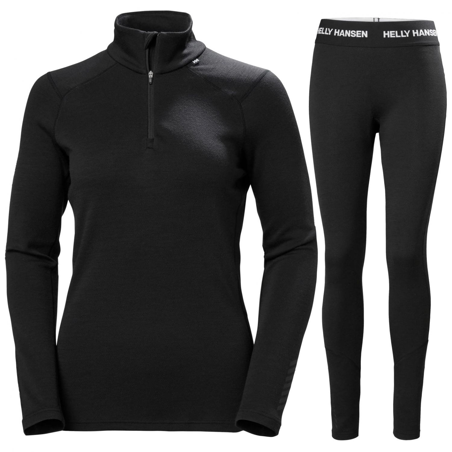 Helly Hansen Lifa Merino Midweight H/Z, sæt, dame, sort Helly Hansen Lifa Merino Midweight H/Z, sæt, dame, sort
