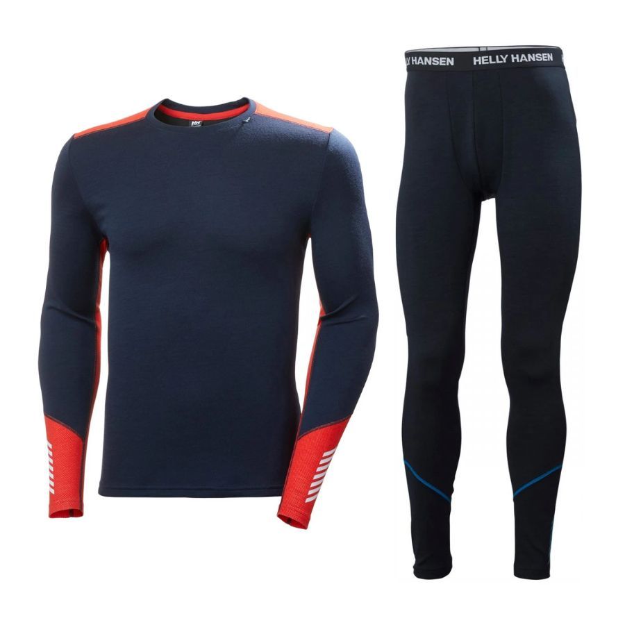 Helly Hansen Lifa Merino Midweight Sæt, herre, navy Helly Hansen Lifa Merino Midweight Sæt, herre, navy