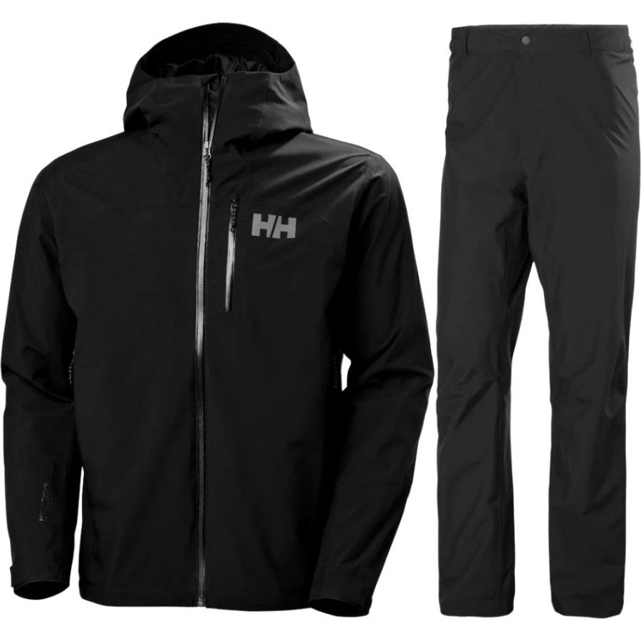 Helly Hansen Loke 2L skaljakke/skalbukser sæt, herre, sort Helly Hansen Loke 2L skaljakke/skalbukser sæt, herre, sort