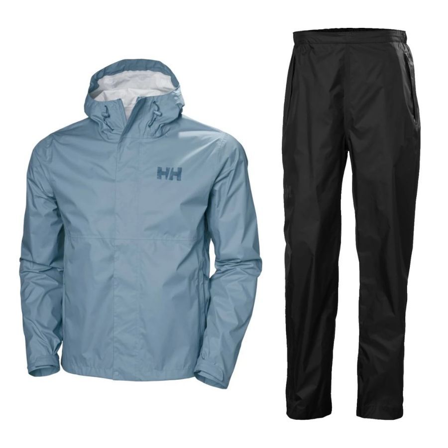 Helly Hansen Loke Regnsæt, herre, blå/sort Helly Hansen Loke Regnsæt, herre, blå/sort
