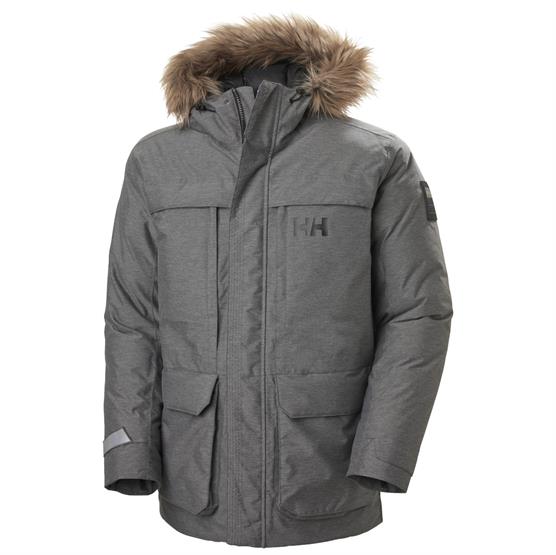 Helly Hansen Mens Nordsjo Parka, Grey Melange Helly Hansen Mens Nordsjo Parka, Grey Melange