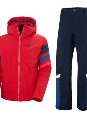 Helly Hansen Panoramic Ins Skisæt, herre, rød/blå