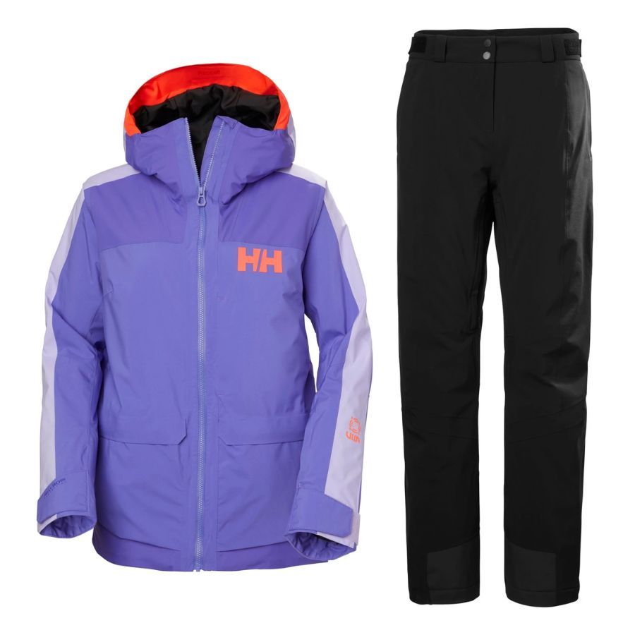 Helly Hansen Powchaser 3.0 Skisæt, dame, lilla/sort Helly Hansen Powchaser 3.0 Skisæt, dame, lilla/sort