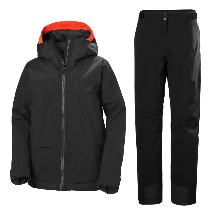 Helly Hansen Powchaser 3.0 Skisæt, dame, sort Helly Hansen Powchaser 3.0 Skisæt, dame, sort