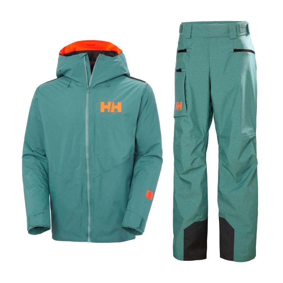 Helly Hansen Powerdreamer 3.0 Skisæt, herre, grøn Helly Hansen Powerdreamer 3.0 Skisæt, herre, grøn