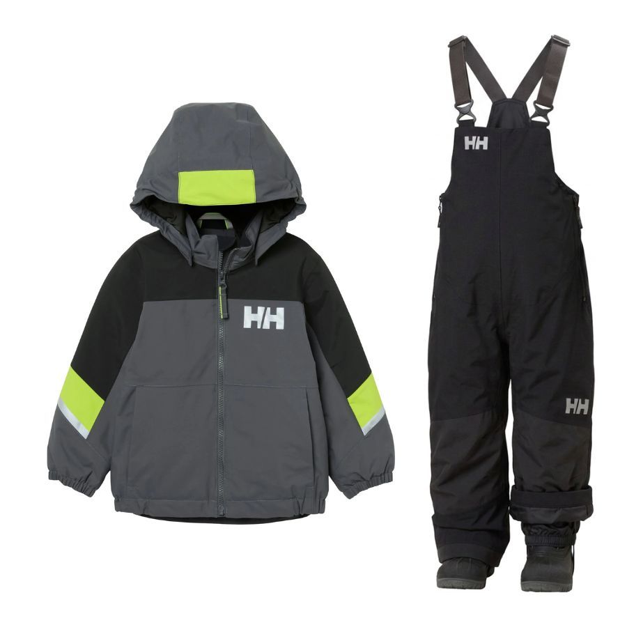 Helly Hansen Rider Skisæt, børn, grå/sort Helly Hansen Rider Skisæt, børn, grå/sort