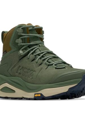 Hoka Mens Kaha 3 GTX, Nettle Leaf / Barley Flour