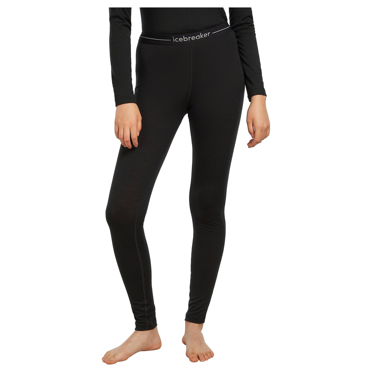 Icebreaker Merino 200 Oasis Leggings Dame XS Sort Lange underbukser Icebreaker Merino 200 Oasis Leggings Dame XS Sort Lange underbukser