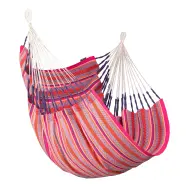 LA SIESTA Cumbia Organic Hængestol Comfort Size i økologisk bomuld - Flamingo - Hængekøje