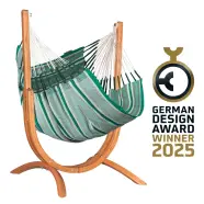 LA SIESTA Udine Organic Hammock Chair with Stand - Agave - Hængekøje