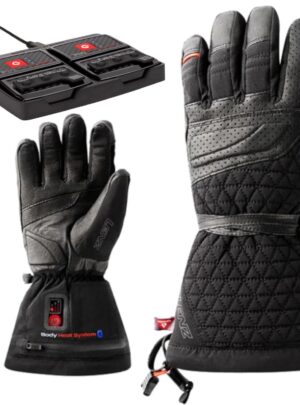 Lenz Heat Glove 6.0 + rcB 1400 batterier, dame, sort