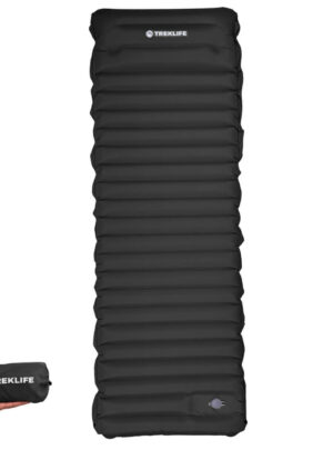 Liggeunderlag - Treklife CloudPad - Indbygget fodpumpe - Sort