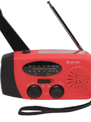 Nødradio FM/AM Denver - Håndsving og solcelle