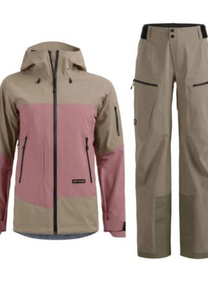 Ortovox Ortler Gore-Tex Skisæt, dame, pink/brun