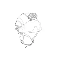 PETZL Helmet Adapt Adhesive plate - Tilbehør til pandelamper