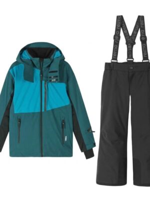 Reima Jatuni Skisæt, børn, dark teal/black