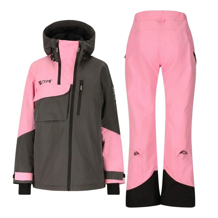 SLOPE Zuko Skisæt, dame, grå/pink SLOPE Zuko Skisæt, dame, grå/pink