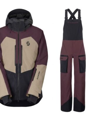 Scott Ultimate Dryo Skisæt, herre, cocoa red/beige/rød/sort