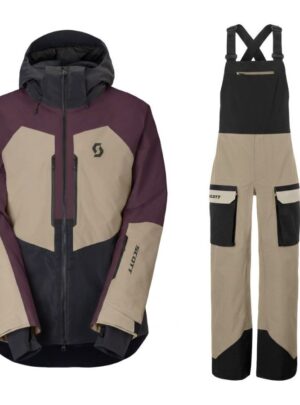 Scott Ultimate Dryo Skisæt, herre, cocoa red/beige/sort