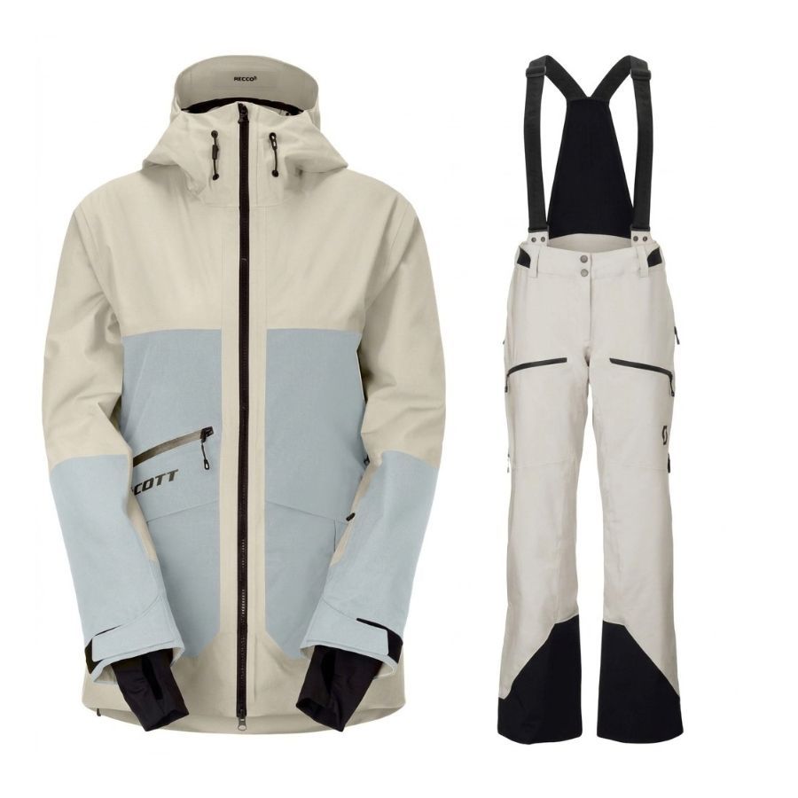 Scott Ultimate Dryo Utility Skisæt, dame, beige/blå Scott Ultimate Dryo Utility Skisæt, dame, beige/blå
