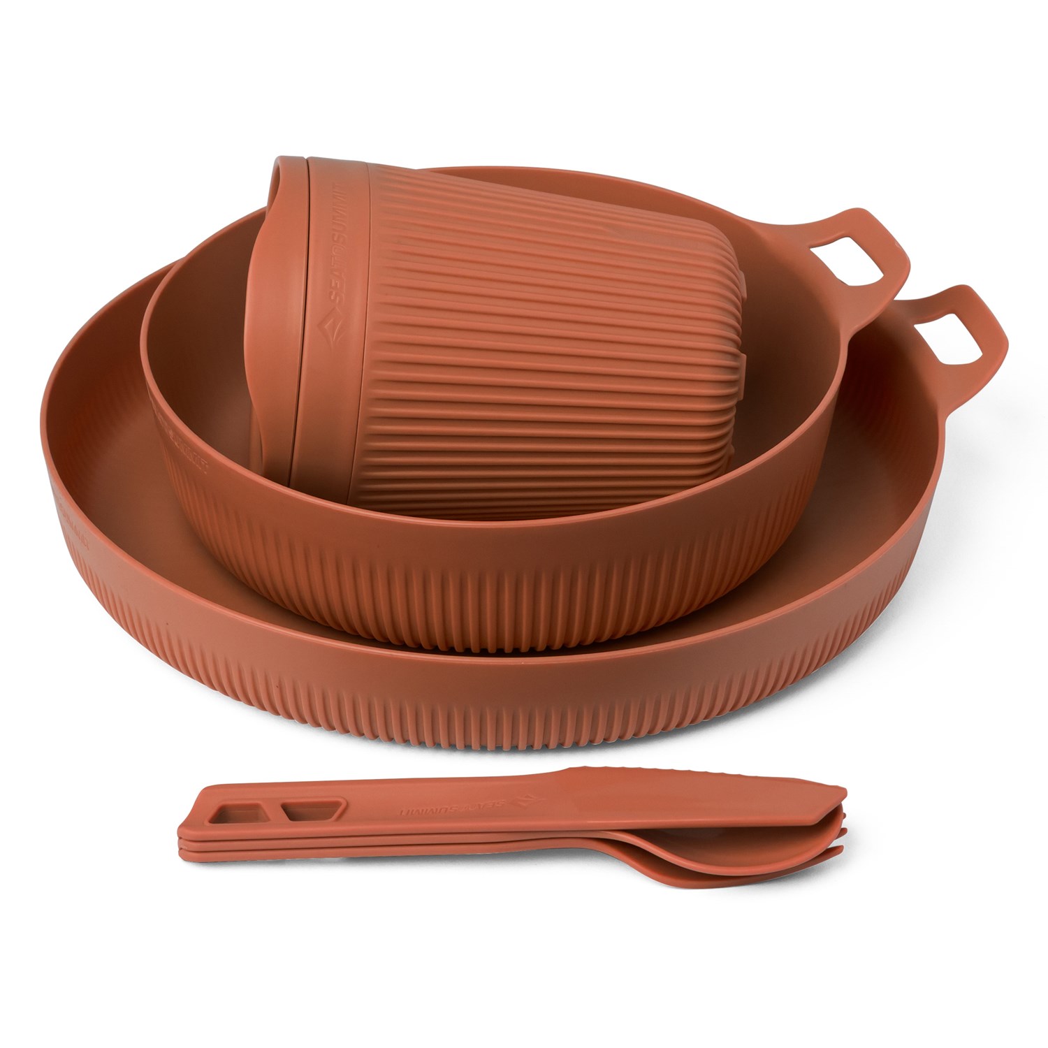 Sea to Summit Horizon Dinnerware Set, 6 Dele Orange Spisegrej Sea to Summit Horizon Dinnerware Set, 6 Dele Orange Spisegrej