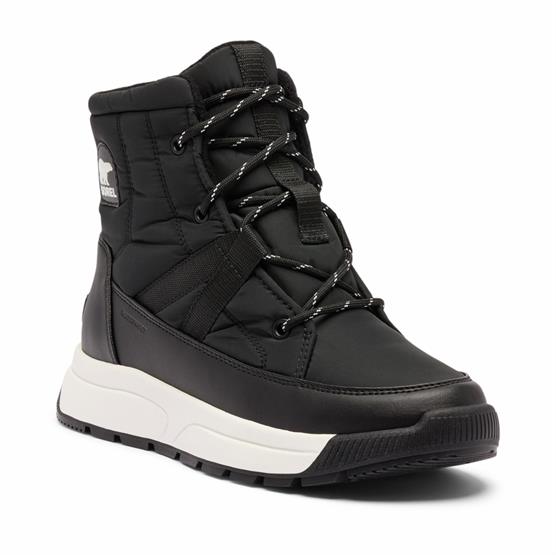 Sorel Whitney III Mid WP Womens, Black / Sea Salt Sorel Whitney III Mid WP Womens, Black / Sea Salt