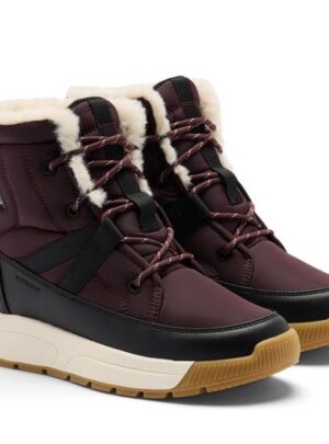 Sorel Whitney III Mid WP Womens, Red Lodge / Black