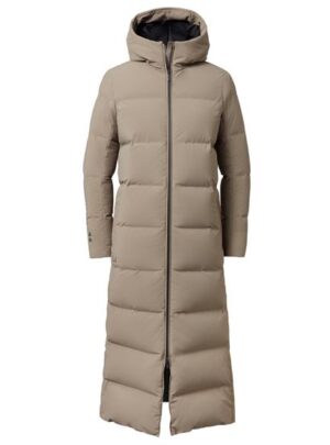 UBR Womens Infinity Down Coat, Dark Sand