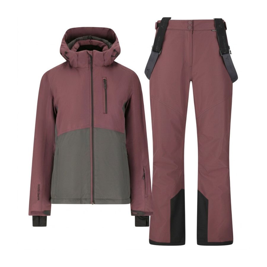 Whistler Drizzle skijakke/skibukser sæt, dame, huckleberry Whistler Drizzle skijakke/skibukser sæt, dame, huckleberry