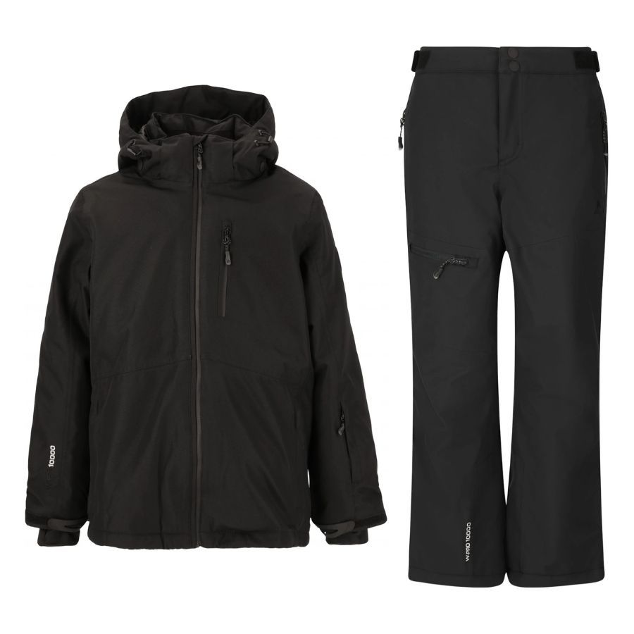 Whistler Drizzle/Rossburg regnsæt, junior, sort Whistler Drizzle/Rossburg regnsæt, junior, sort