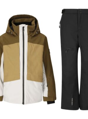 Whistler Kingland/Rossburg skisæt, junior, dark olive/sort