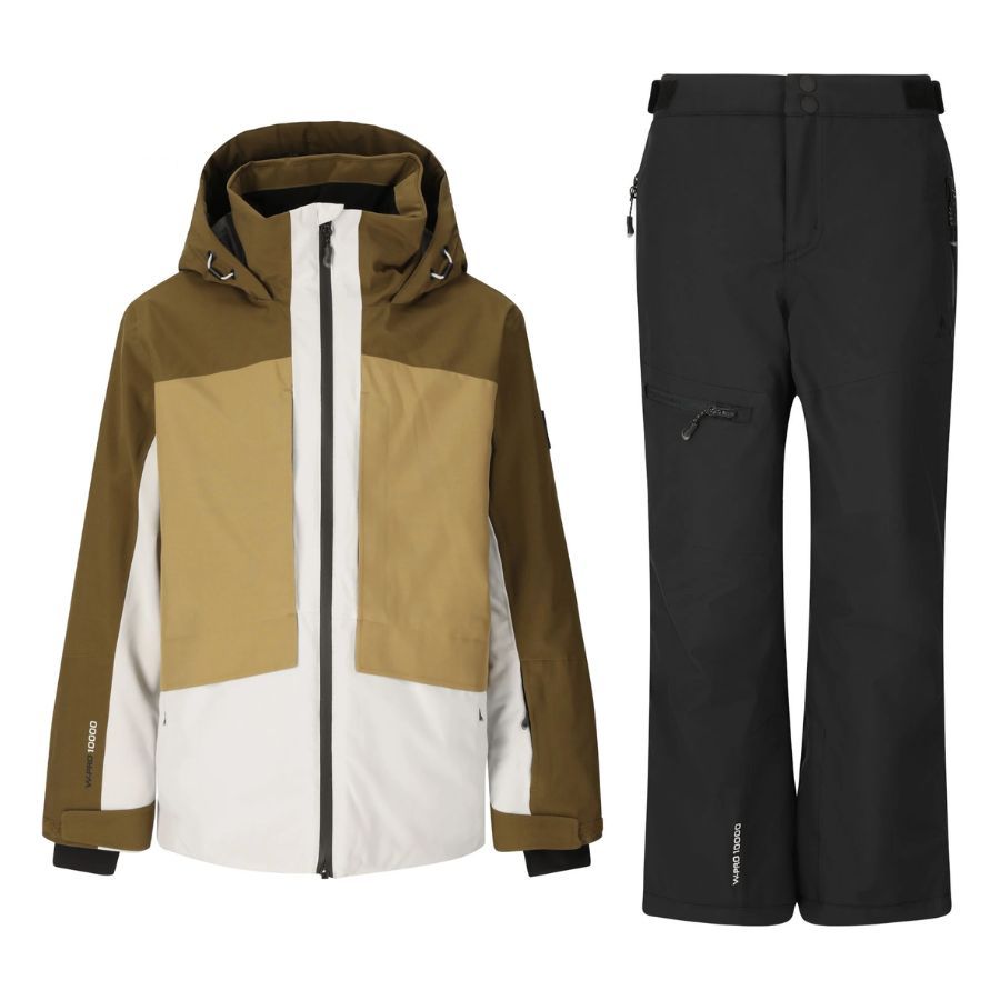Whistler Kingland/Rossburg skisæt, junior, dark olive/sort Whistler Kingland/Rossburg skisæt, junior, dark olive/sort