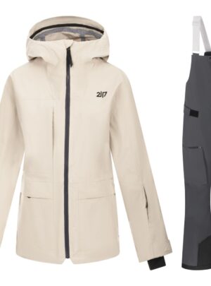 2117 of Sweden Dartsel 3l Skisæt, dame, beige/grå