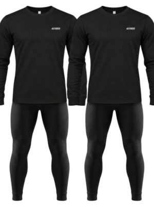 Accezzi Baselayer, skiundertøj, 2 sæt, herre, sort