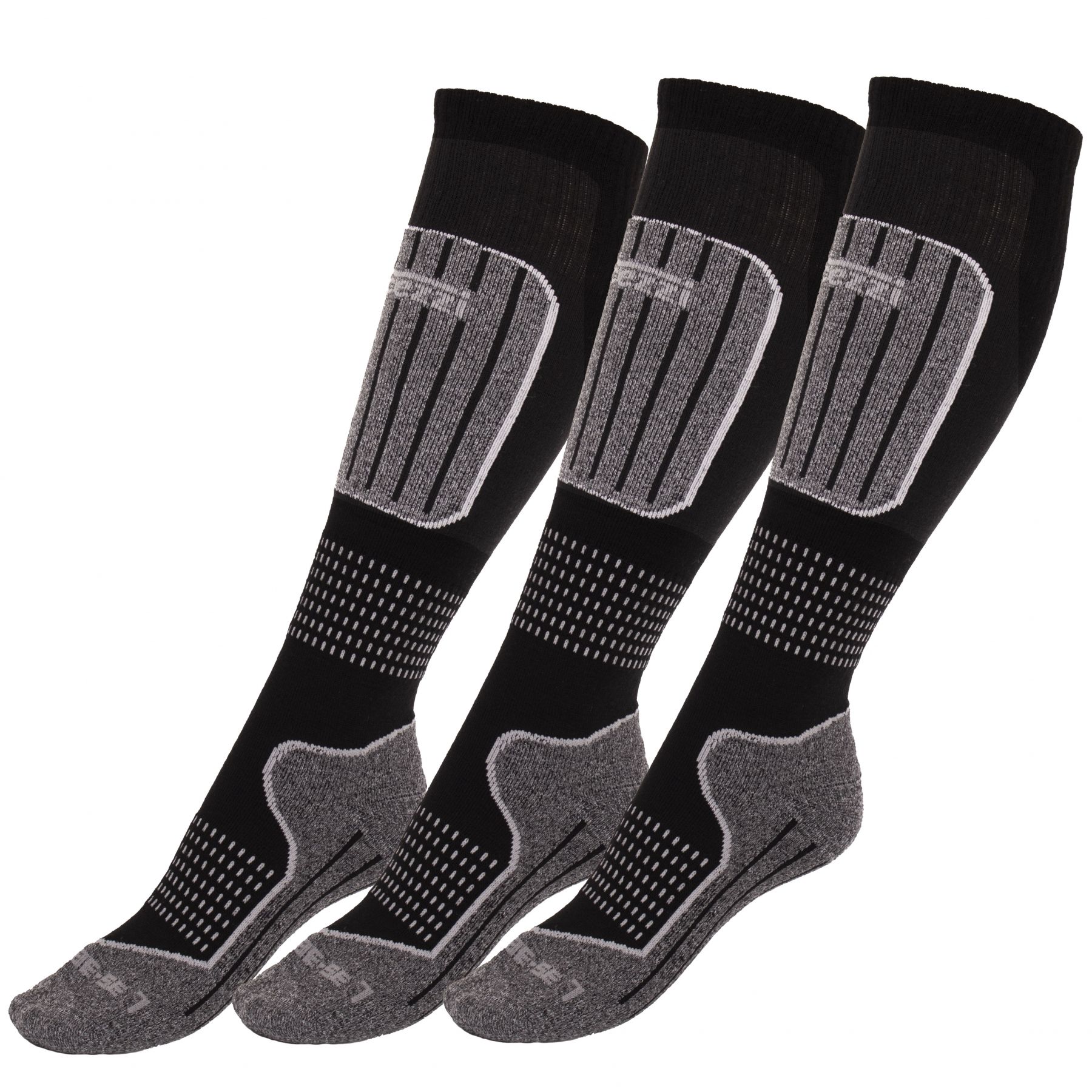 Accezzi Merino 20 skistrømper, 3 par, sort Accezzi Merino 20 skistrømper, 3 par, sort