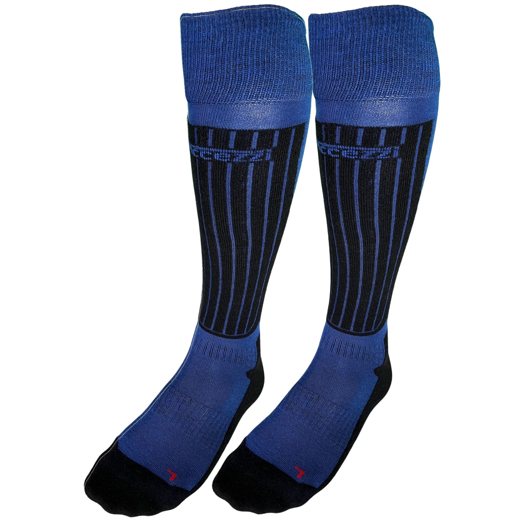 Accezzi Merino 50, skistrømper, 2 par, blå Accezzi Merino 50, skistrømper, 2 par, blå
