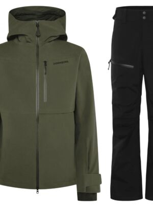 Didriksons Asp Skisæt, herre, mørkegrøn/sort