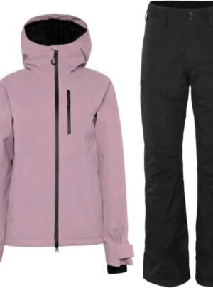 Didriksons Fiora Skisæt, dame, lilac haze/sort