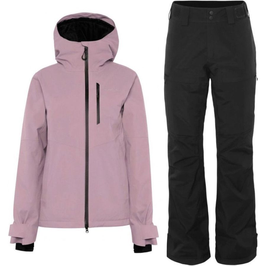 Didriksons Fiora Skisæt, dame, lilac haze/sort Didriksons Fiora Skisæt, dame, lilac haze/sort