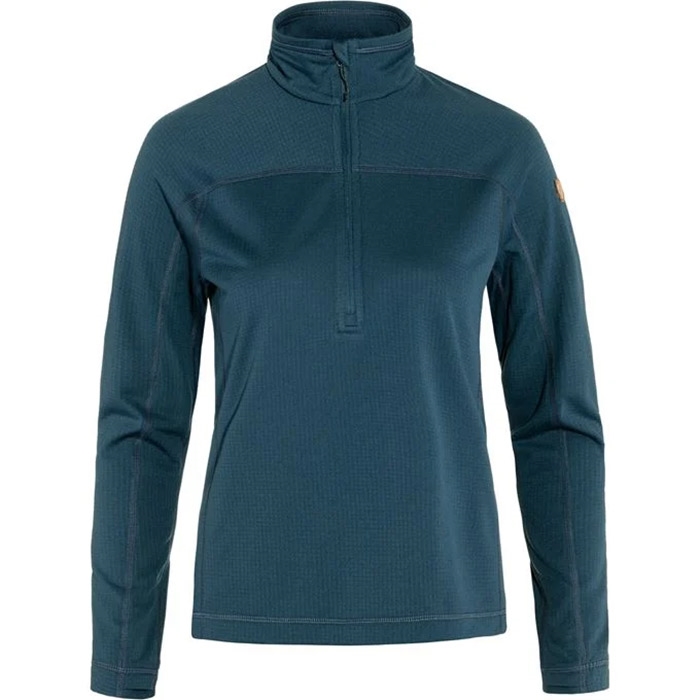 Fjällräven Abisko Lite Fleece Half Zip Woman-indigo blue-L Fjällräven Abisko Lite Fleece Half Zip Woman-indigo blue-L