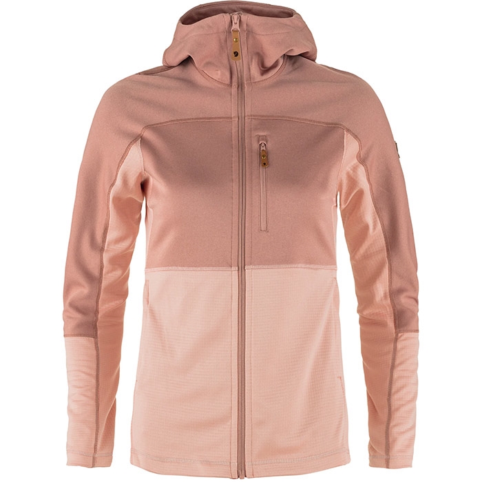 Fjällräven Abisko Trail Fleece W-chalk rose / dusty rose-L - Fleecejakker og softshell Fjällräven Abisko Trail Fleece W-chalk rose / dusty rose-L - Fleecejakker og softshell
